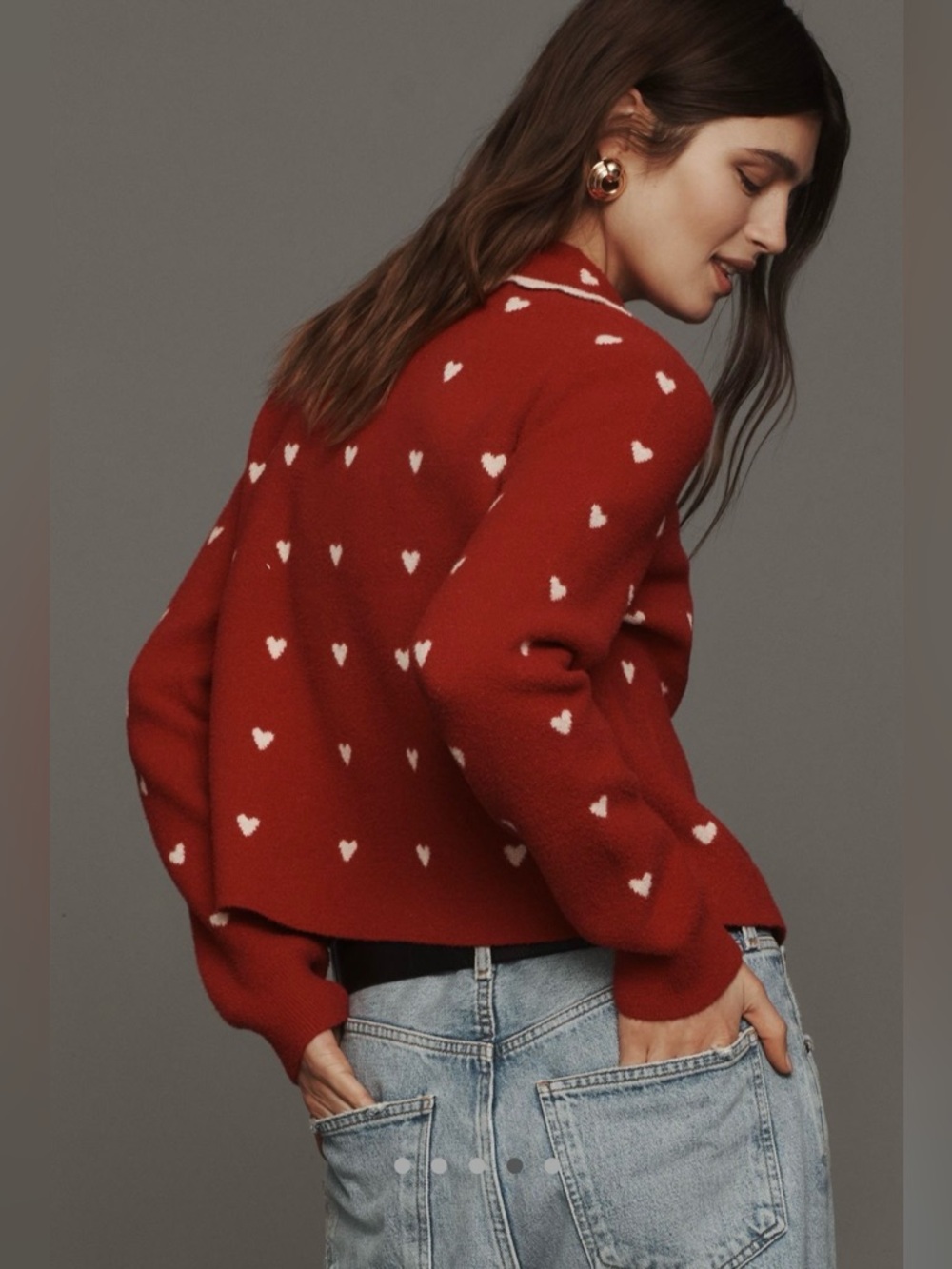 NVLT Heart Icon knit jacket - Picture 2 of 8